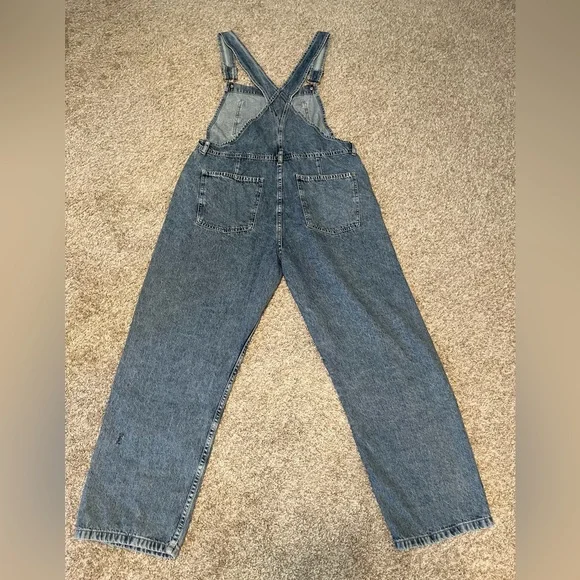 WE THE FREE Ziggy Blue Denim Women’s Overalls (size L) - Picture 2 of 15